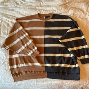 Free People Uptown Stripe Pullover